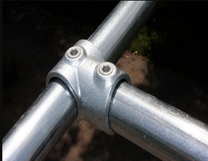 Abrazaderas de Llave para Tubos de Acero Galvanizado, Abrazadera Rápida con Llave Allen para Pasamanos, Vallas e Invernaderos - Product Image 3