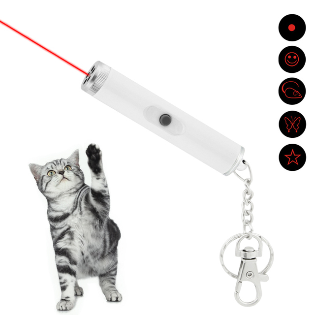 Innovation Eco-Friendly Modern Paper Cat Interactive Funny Electronic Laser Five in One Laser Pointer Pet Toy