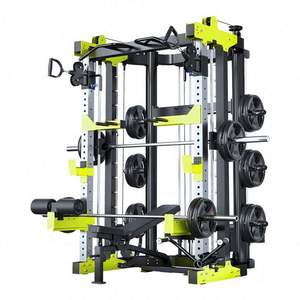 Rack de Sentadillas Comercial de Acero para Gimnasio en Casa con Máquina Smith Multifuncional Negra Ecológica 245kg al por Mayor - Product Image 1