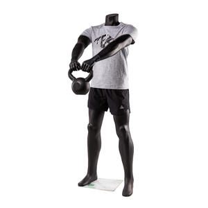Maniquí Masculino Deportivo Negro de <span class=keywords><strong>Tamaño</strong></span> <span class=keywords><strong>Real</strong></span> para Exhibición de Ropa, con Músculos y Capacidad para Levantar Pesas - Product Image 2