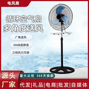 Ventilateur sur pied oscillant, moteur DC 50W, pales métalliques, silencieux jusqu'à 29 dB, usage domestique - Product Image 5