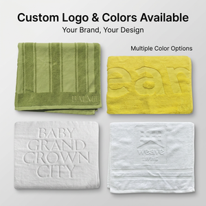 Toalla de <span class=keywords><strong>Playa</strong></span> Jacquard Antimicrobiana Personalizada 100% Algodón, 450-550GSM, 70x140-90x180cm, Color Sólido, Toalla de Baño Moderna <span class=keywords><strong>para</strong></span> Gimnasio - Product Image 3