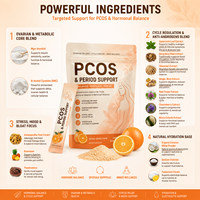 Teh PCOS Lanjutan, Matriks Pengatur Siklus Menstruasi, Campuran Nutrisi Kesehatan Harian, Label Pribadi OEM ODM