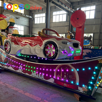 Manège portable de Noël : Mini voiture volante montée sur remorque