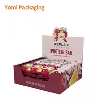 Boîte de présentation en carton pour collations au détail avec impression personnalisée Boîte de présentation en carton pour collations Boîte d'emballage pour biscuits gommeux pour barre énergétique pour collations