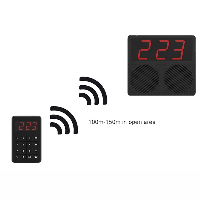 Waiter Call Guest Restaurant Waiter Calling System Wireless Electronic Queue Management Paging System for Cafe Bank Hospital