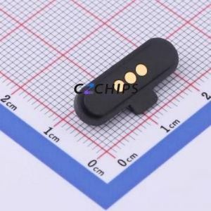 YZR0158-20050-03025-01 Pogo Pin Connector Connector Magnetic Pogo Pin Male Connector 3P 2.5mm 5mm - Product Image 1