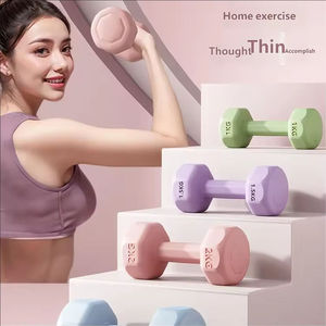 Iron Neoprene Anti-Slip <b>Dumbbell</b> Sets 5/10/15/20lbs 5 Colors Unisex Home Gym Fitness Free Weights - Product Image 6