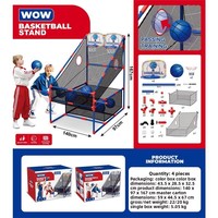 Machine de tir au basket en plastique lumineuse pour un ou deux joueurs, jouet interactif parent-enfant intérieur/extérieur
