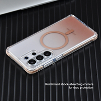 Funda Magnética Mate de Lujo con Carga Inalámbrica para Samsung S26 Ultra S25 S24 S23, Carcasa Protectora de Color Puro a Prueba de Golpes