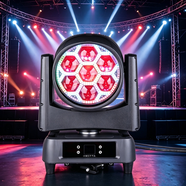 IP65 7x60W Led Zoom Wash Stage Light Moving Head with Pixel LED Control