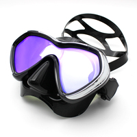 Masque de plongée sous-marine en silicone anti-buée pour adultes, équipement de plongée et de natation