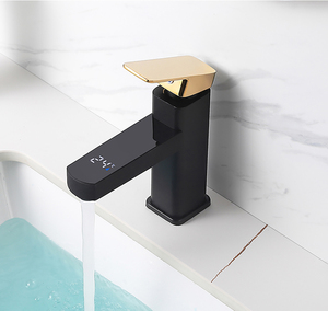 Phòng Tắm Kỹ Thuật Số Vòi Nước Kiểm Soát Nhiệt Độ Nhà Bếp Nóng Lạnh Nước Lưu Vực Vòi Nước Thông Minh Brass Mixer Vòi - Product Image 3