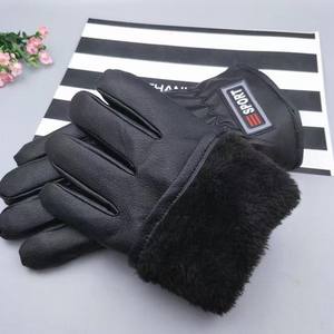 Gants de sport en cuir à doigts entiers, noirs, taille unique, pour le cyclisme, unisexe - Product Image 5