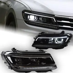 Car Lights for VW Tiguan Headlight Projector Lens 2017-2020 New Dynamic Signal Head Lamp LED Headlights Drl Automotive Accessory