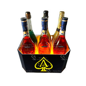 Hộp đêm tùy chỉnh logo màu sắc bia rượu sâm banh Acrylic <span class=keywords><strong>LED</strong></span> Xô đá cho các bên - Product Image 2