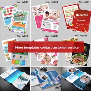 Stampa Volantini Personalizzati, Design Poster, Brochure Pieghevole <span class=keywords><strong>a</strong></span> Tre Ante in PS, Pubblicità Aziendale, Stampa Offset <span class=keywords><strong>a</strong></span> Colori Fronte-Retro su Carta - Product Image 3