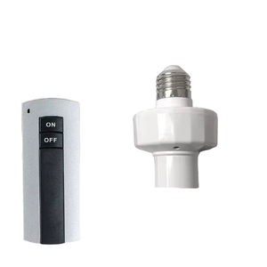 Chuyển đổi đèn đầu <span class=keywords><strong>220V</strong></span> E27 cơ sở điều khiển từ xa vít Ổ cắm thông minh chuyển đổi không dây với 100m phạm vi pin Powered - Product Image 3
