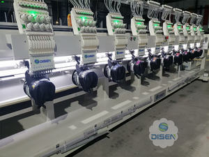 เสื้อทีเชิร์ตแบบมีแขนเสื้อทีเชิร์ตเครื่องปักลายแบน Sinsim 56 36 16 12 18หัว<span class=keywords><strong>4</strong></span> 6 10หัว9 12 15เข็ม - Product Image 3