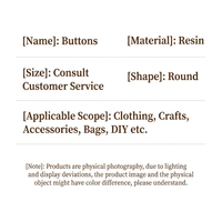 Boutons en résine écologique personnalisés à deux trous, vente en gros, décoratifs, lavables, attaches de couture, diamant, cœur, carré, étoile, champignon