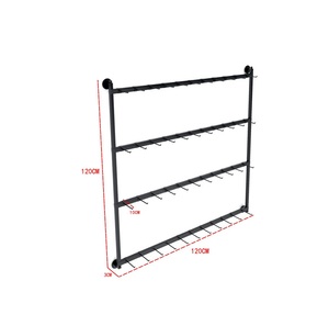 3 đến 8 lớp vớ điện thoại di động phụ kiện nhỏ hàng hóa Bông tai tường hiển thị kệ với móc - Product Image 5