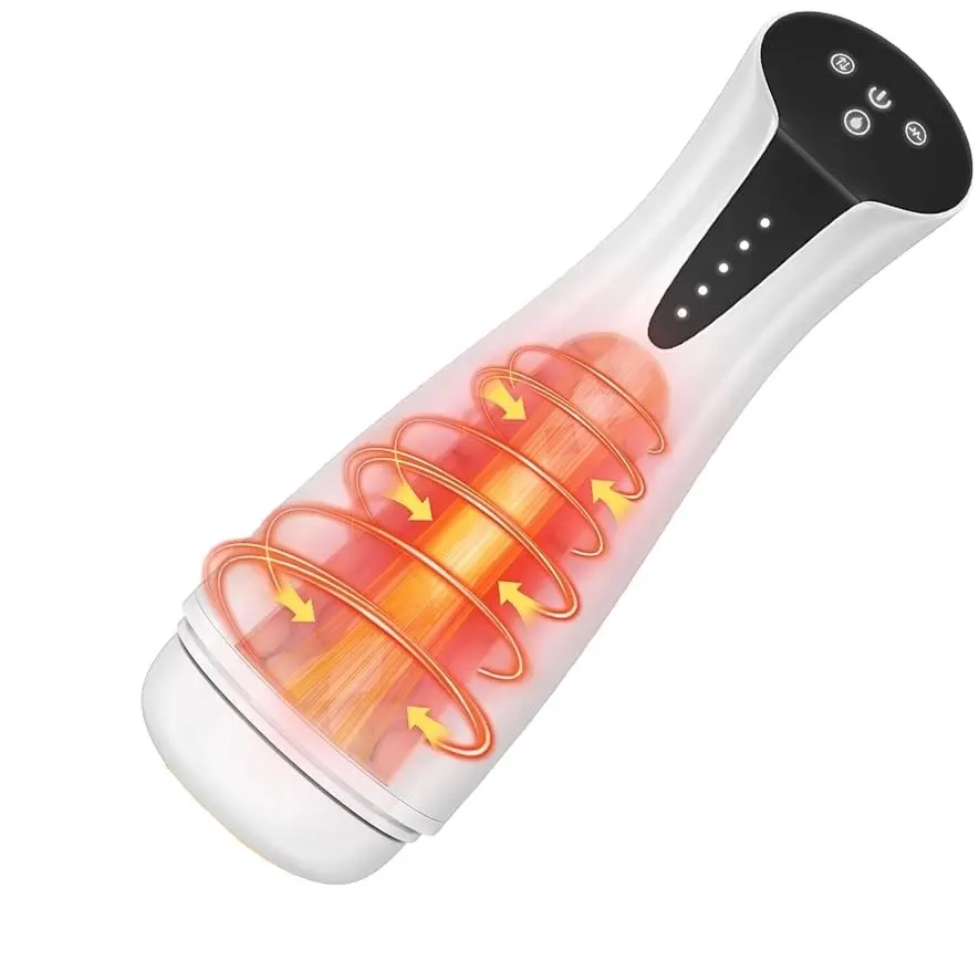 Vibrating Heating Sucking Safe Material Textured Large Particles Vase Masturbation Cup Immersive Real Person Sex Toys for Men