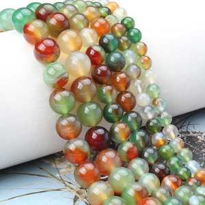 Pulsera de Cuentas de Ágata Pavo Real Natural de Alta Gama en Colores de 6/8/10 mm, en Oferta, para Hombre y Mujer - Product Image 2