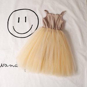 Wholesale Children Clothing One Color Kids Girls Slip Dress - Product Image 3