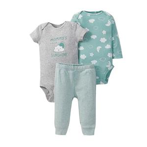 Vêtements en gros OEM pour bébés : Combinaisons et barboteuses 100 % coton pour garçons et filles, tenues de boutique - Product Image 1