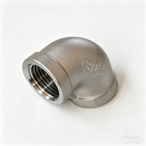 DD12043 OMANS <span class=keywords><strong>Coude</strong></span> à 90° en acier inoxydable forgé, surface lisse, avec trou de montage de 1/2 pouce et garantie de 5 ans - Product Image 2