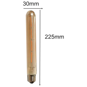 Vintage T225 <span class=keywords><strong>E27</strong></span> LED Ampoule à filament 4W <span class=keywords><strong>2700K</strong></span> Ambre Gradation Lumières Corps en verre B22 pour la maison Hôtel Utilisation décorative - Product Image 3