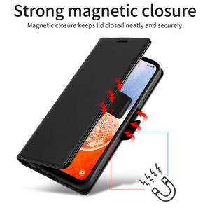 Étui portefeuille en cuir PU pour <span class=keywords><strong>Samsung</strong></span> <span class=keywords><strong>Galaxy</strong></span> A57 A37 A17 A07 avec doublure anti-scanner, plusieurs fentes, support pliable robuste pour téléphone - Product Image 4