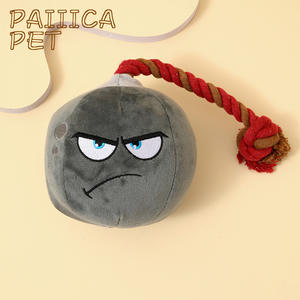 Jouets en peluche Angela pour animaux de compagnie Golden Retriever Corgi Sonore Bombe à nœuds résistante aux déchirures Anti-morsure Soulagement de l'ennui Jouets pour chiens qui aboient - Product Image 4