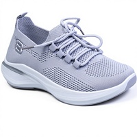 Nouvelles baskets de marche à lacets KJ 2026 pour femmes et jeunes filles, avec embout en acier lumineux et nœud, pour la saison automne