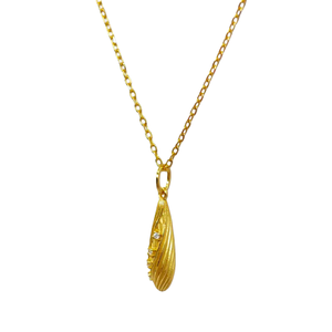 Collier pendentif minimaliste en argent 925 plaqué or UM Jewelry, zircon blanc, pour mariage, fête, usage quotidien, vente en gros, unisexe/hommes/femmes - Product Image 2