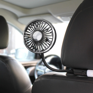 2026 F310X Car <b>Fan</b> USB with Dual <b>Heads</b> Flexible Hose for Back Seat New Year's New Car Accessory Portable Car <b>Fans</b> - Product Image 4