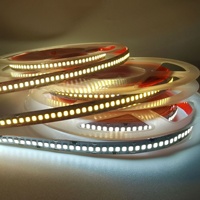 Bande lumineuse LED flexible de haute qualité 2835, 12V 24V, 240 LED/m, 10mm, 18W, 5M 10M, 3000K 4000K 6500K, super lumineuse, dimmable