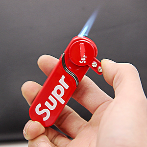 Metaal aansteker Zwarte technologie Volledig metaal opblaasbare aansteker Winddichte superaansteker - Product Image 1