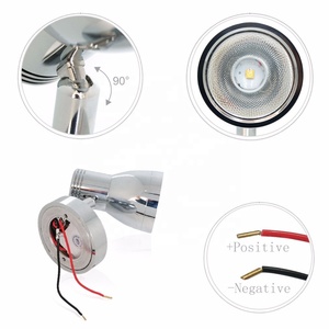 حقيقية البحرية المبيعات الساخنة 12V مركبة بحرية الجدار شنت أضواء مسة يعتم LED الداخلية القراءة ضوء - Product Image 4