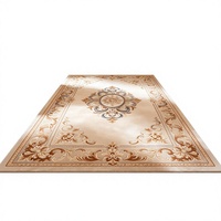 Tapis de salon et tapis de chambre 3D épais en polyester, fabriqué à la machine, antidérapant, écologique, design moderne