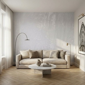 High-end Florals Pattern Nonwoven Wall Covering <b>Fabric</b> <b>Waterproof</b> Anti-mildew Upholstery 100% ES Fiber Very Lightweight Bedroom - Product Image 3