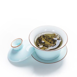 Bambus Celadon coperchio ciotola <span class=keywords><strong>Kung</strong></span> <span class=keywords><strong>fu</strong></span> tè Gaiwan ceramica pesce tre tazze ciotola da tè produttori all'ingrosso per il tè - Product Image 2