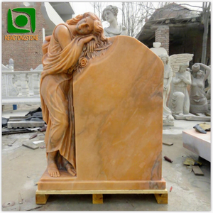 Nuage Rosa marbre ange pierre tombale Sculpture <span class=keywords><strong>cimetière</strong></span> statue - Product Image 1