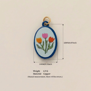 Collier transfrontalier Europe-Amérique, pendentif cerise mignon <span class=keywords><strong>de</strong></span> dessin animé, accessoires boucles d'oreilles imprimées fruits - Product Image 6