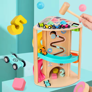 Usine personnalisée de haute qualité enfants en bois frapper et suivre le jeu de suivi éducatif et jouets assortis pour les enfants - Product Image 2