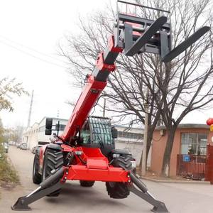 Carretilla elevadora telescópica tipo construcción 4WD modo cangrejo con motor de turbocompresor Cummins 7M 10M altura de elevación telescópica - Product Image 4