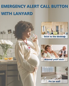 Người chăm sóc máy nhắn tin không dây nút gọi thông minh y tá gọi cảnh báo rung cho người già/bệnh nhân/vô hiệu hóa ở nhà 1 người nhận cổ tay - Product Image 4