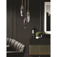 Usine Vente intérieur salon goutte de pluie lustres en cristal plafond luxe cuisine salle à manger lustre cristal suspension