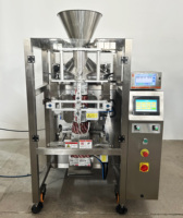 Machine de collage, d'étiquetage et de scellage de sacs de 2,5 L à haute précision pour bonbons, biscuits, pop-corn, chips et snacks, avec pesage automatique multi-têtes