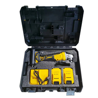 Meuleuse d'angle sans fil électrique portable DW 21V à batterie, sans balais, avec interrupteur à gâchette, pour bricolage industriel, en acier inoxydable, 100mm 125mm
